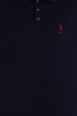 U. S. Polo Assn Мужской темно-синий трикотаж с воротником-поло - U.s. polo assn фото 12