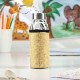 Бутылка для воды в чехле Дино, 300 мл, h=17 см, стекло, рисунок МИКС - Simaland фото 3