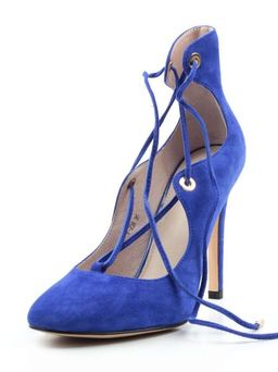 06-V-238 BLUE Туфли женские (натуральная замша) - Фабричный китай фото 6