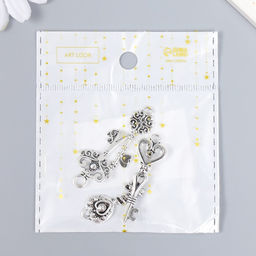 Цена за 2 шт. Металлический элемент, декоративная подвеска «Арт Узор. Ключики», набор 4 шт.