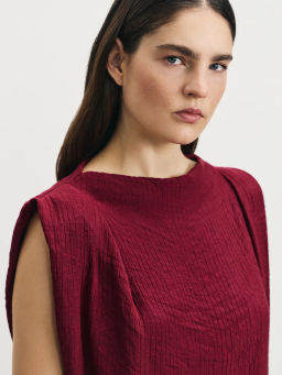 Блуза ассиметричного кроя с содержанием вискозы / Zarina  фото 6