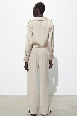 FLOWING PYJAMA-STYLE TROUSERS - Zara фото 12