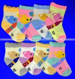 Цена за 12 пар. Носки детские Бебики 6-12 (длина стопы носка 10-11 см) - For you фото 5