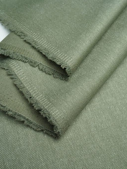 Джинс с ворсом цв.Оливково-серый, ш.1.5м, хлопок-100%, 330гр/м.кв - Купава фото 2