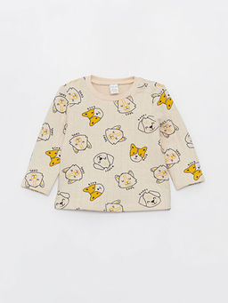 Bisiklet Yaka Uzun Kollu Desenli Erkek Bebek Pijama Tak?m? - Waikiki фото 2