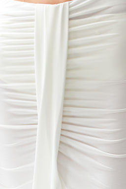 Plaj Giyim Ekru Dokuma Maxi Etek TBESS23ET00021