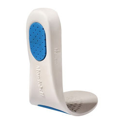 Стельки для обуви, спортивные, универсальные, амортизирующие, дышащие, р-р RU до 46 (р-р Пр-ля до 46), 29 см, пара, серые