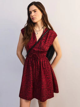 Платье из вискозы с принтом ZR2605012915-208 / Zarina