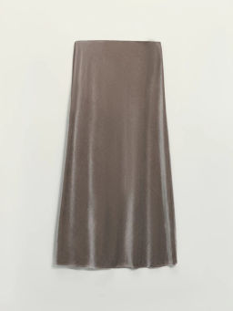 Юбка миди из бархата / Zarina