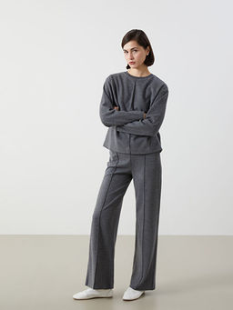 Beli Lastikli Kad?n Triko Pantolon