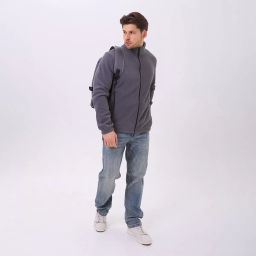 RODOS Толстовка на молнии мужская флис М-321 Синий  фото 14