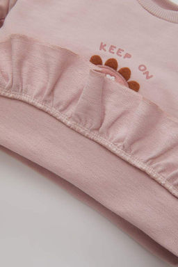 Толстовка с принтом Safari для маленьких девочек, набор из 2 шт. - Defacto фото 5