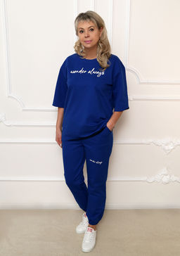 Костюм Мейди василек брюки - Марлен фото 2