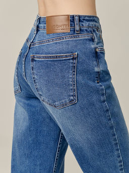 CONTE CON-683 Джинсы straight с эффектами потертости из eco-friendly денима blue - Conte elegant фото 9