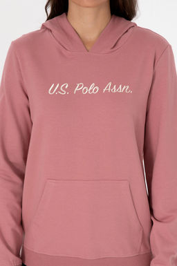 Худи U.S. Polo Assn розовый из хлопка