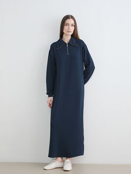 Polo Yaka Sweat Elbise