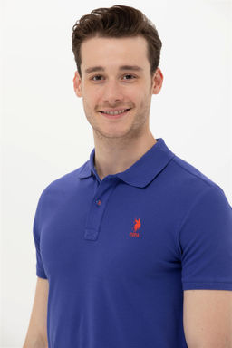 Мужская синяя базовая футболка - U.s. polo assn фото 10