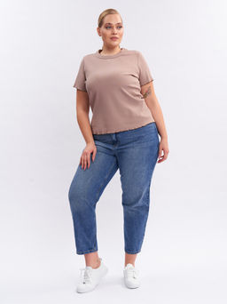 Футболка в рубчик FU25002BEG18 - Артесса фото 2