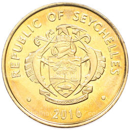 Монета 10 центов 2016 года Сейшелы