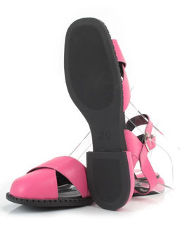 08-PEAG82-3 DK. PINK Босоножки женские (натуральная кожа)