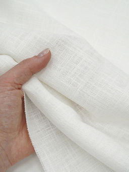 Крапива Рами (Ramie)-диагональ, цв.Белый, ш.1.4м, крапива-100%, 230гр/м.кв - Купава фото 4