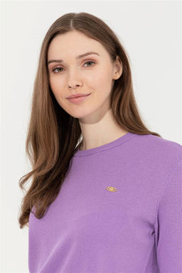 Женский сиреневый базовый свитер с круглым вырезом Неожиданная скидка в корзине - U.s. polo assn фото 2