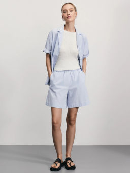 Шорты из фактурного хлопка / Zarina