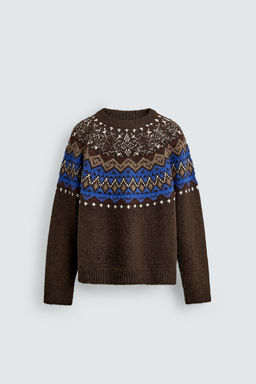 FAIRISLE JACQUARD JUMPER - Zara фото 7