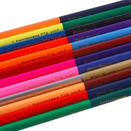 Карандаши двухсторонние, 24 цвета, заточенные, трехгранные, картонная упаковка, европодвес, Маша и Медведь