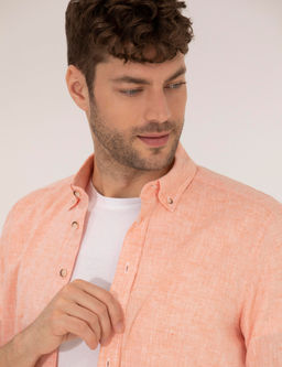 Turuncu Regular Fit Uzun Kollu G_mlek - Pierre cardin фото 3