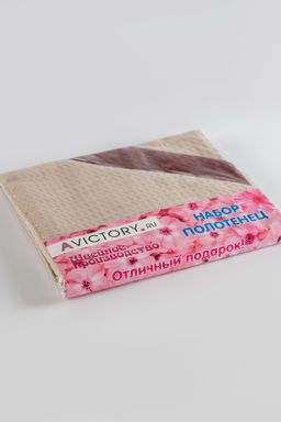 Набор вафельных полотенец в подарочной упаковке