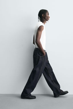 BAGGY FIT JEANS WITH TWISTED SEAM - Zara фото 6