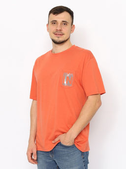 CRB wear/CWSM 60309-29 Футболка мужская,терракотовый/Ex.Cherubino