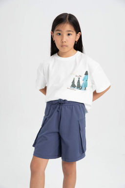 Шорты карго для девочек - Defacto фото 2