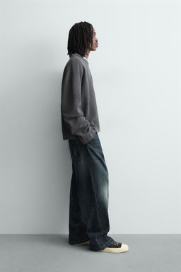 TEXTURED SWEATSHIRT WITH SLOGAN PRINT - Zara фото 12