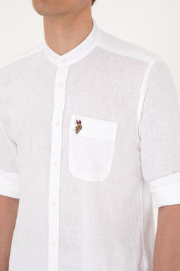 Erkek Beyaz Uzun Kollu G_mlek Sepette S_rpriz _ndirim - U.s. polo assn фото 7