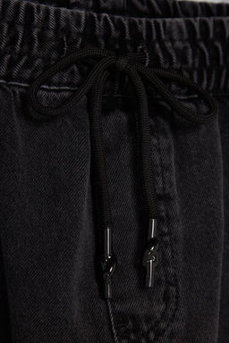 TRENDYOL MAN Siyah %100 Pamuk Regular Fit Beli Lastikli Jeans Bol Kot Pantolon TMNAW24JE00025 - Trendyolmilla фото 15