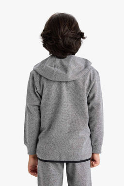 Kap__onlu Fermuarl_ Sweatshirt Erkek _ocuk - Defacto фото 5