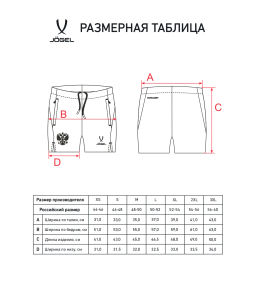 Шорты тренировочные JOGEL NATIONAL PerFormDRY Training Shorts, темно-синий  фото 11