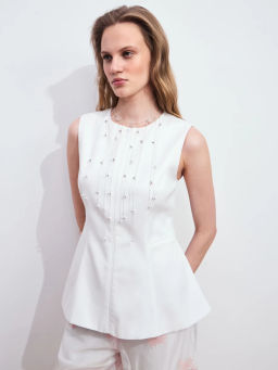 Приталенный жилет с баской ZR2605022501-1 / Zarina