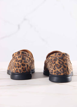 Лоферы туфли 170.2614bl. коричневый леопард