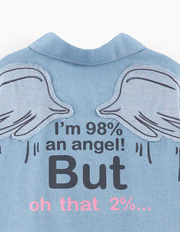 Джинсовая рубашка для девочки 241176 - Bell bimbo фото 4