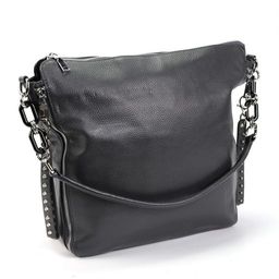 Женская кожаная сумка 1669-А Грей - Cidirro фото 2