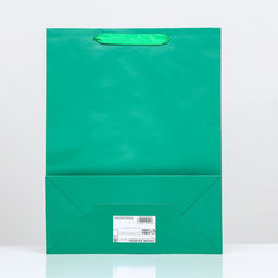 Пакет подарочный ламинированный «Зелёный», 31×40×14 см