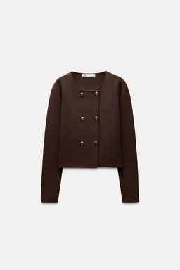 KNIT WRAP CARDIGAN - Zara фото 3