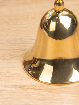 Цена за 2 шт. Колокольчик, 8×8×14 см, латунь