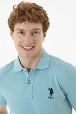 Футболка U.S. Polo Assn базовая мятная хлопок  фото 2