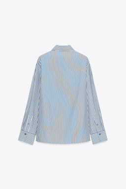 ZW COLLECTION STRIPED FLOWING SHIRT