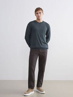 Bisiklet Yaka Erkek Triko Kazak