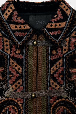 ZW COLLECTION EMBROIDERED VELVET JACKET